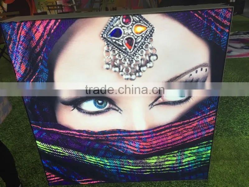 Custom banner Good quality backlit pet film cosmetic banner