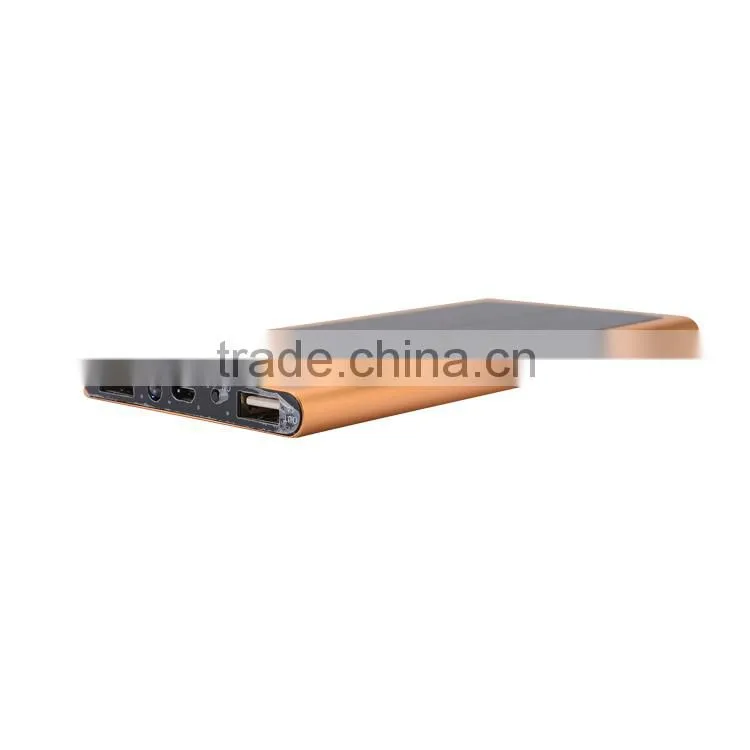 Best solar panel battery 8000mah power bank with flashlight