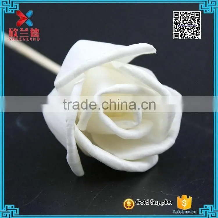 2016 wholesale rose shape natural wood sola flower diffuser