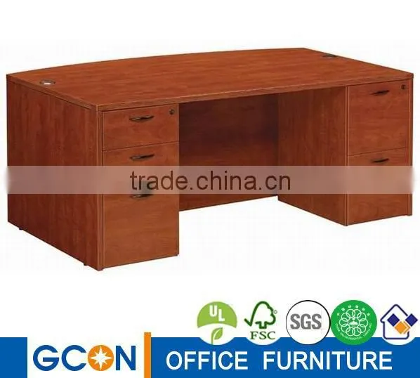 modular hot sale bowfront open executive office table melamine office table