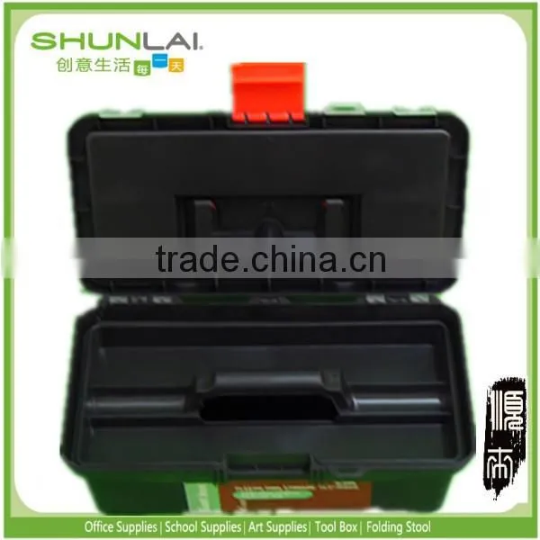 Cheap colourful tool box with transprent lid