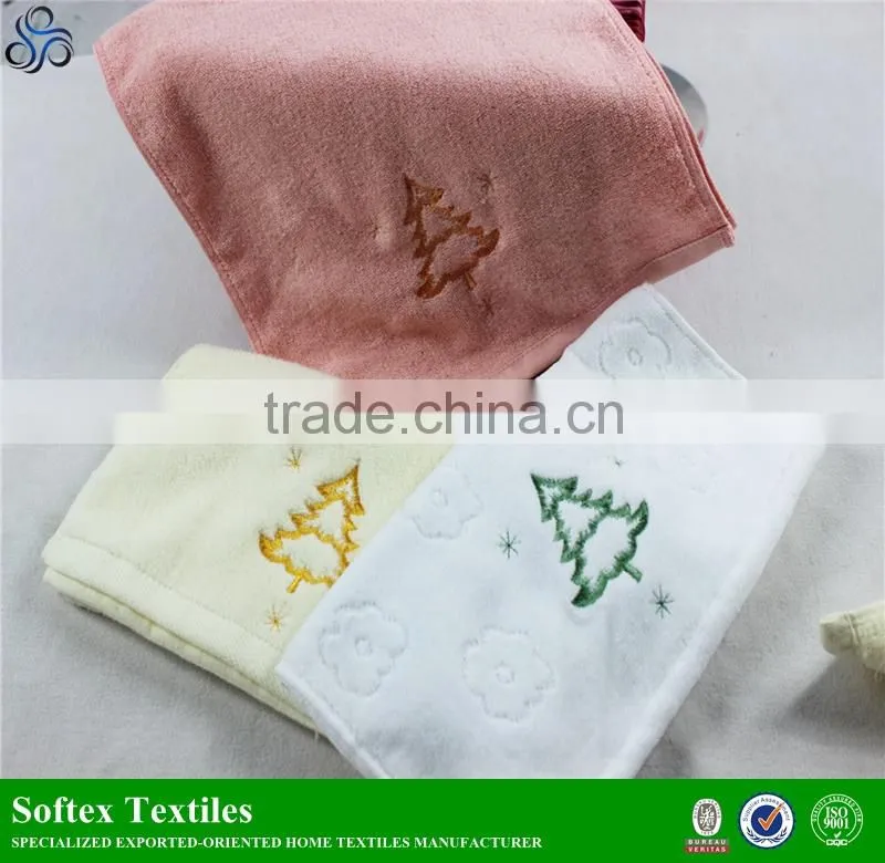 Soft and comfortable face towel christmas,christmas face towels