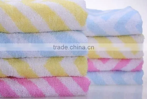 yarn dyed stripe bamboo fiber bath towel