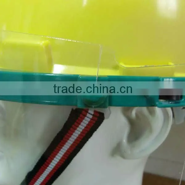 CE standard PA bracket 1.0mm PC visor safety helmet clear face visor