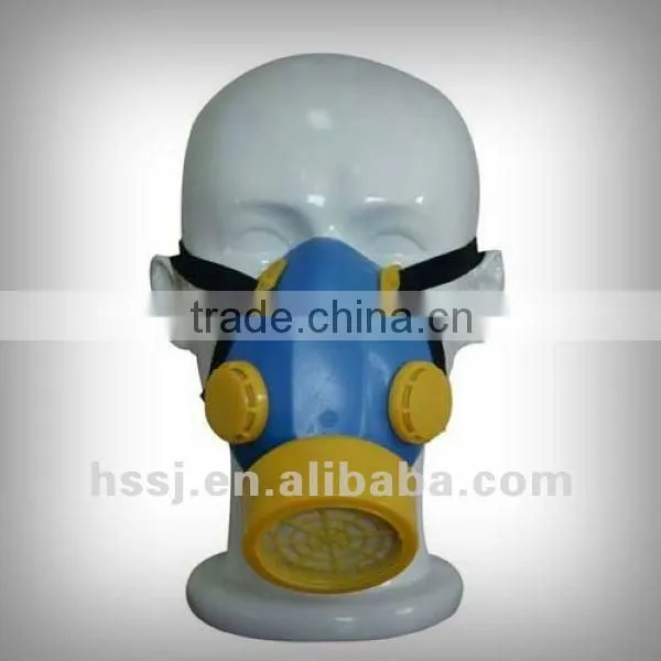 2016 hot selling single cartridge filter gas respirator half face chemical gas respirator with single cartridge filter chemical
