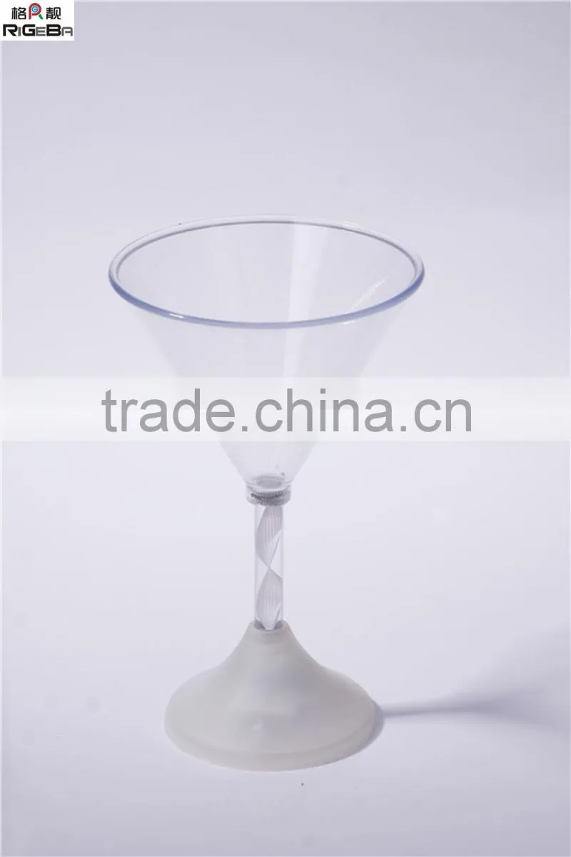 Fashional led flashing cup for party supplies and club Led Martini Cup