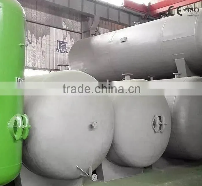 Compressed air tank for EPS machinery