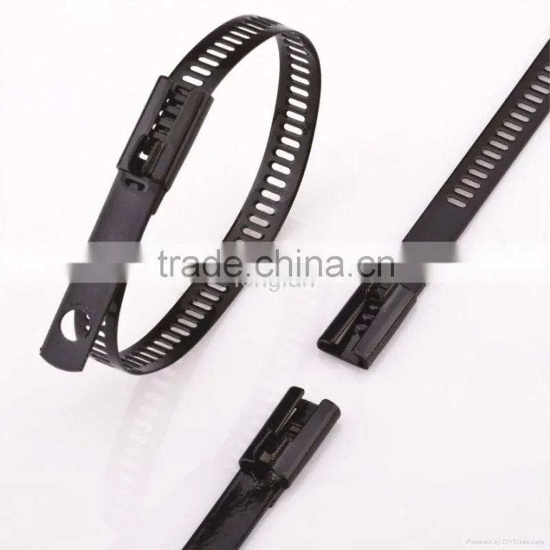 PVC Sprayed Stainless Steel Cable Tie (BZ-L Series) 4.6*300