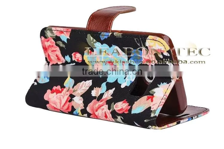 Wholesale Alibaba Leather Cell Phone Cover Case, For Samsung Galaxy S6 Wallet Leather Case