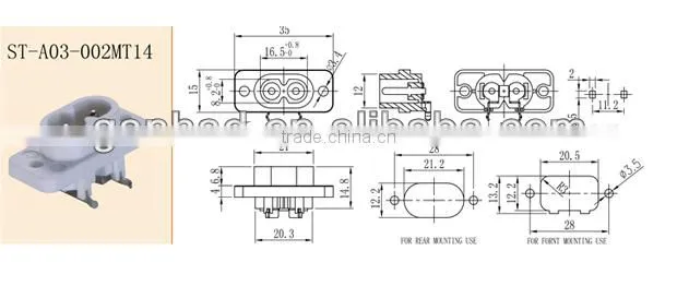 Electrical socket&industrial power socket