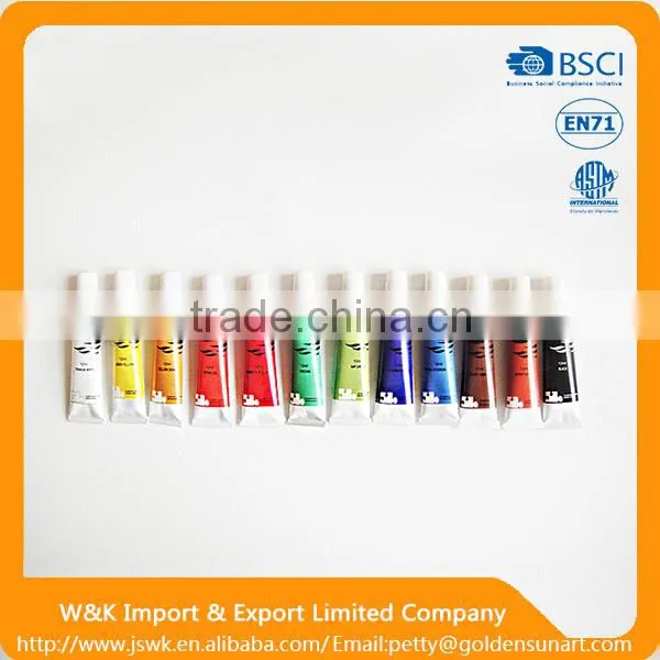 Acrylic paint pigment by numbers with free stock sample