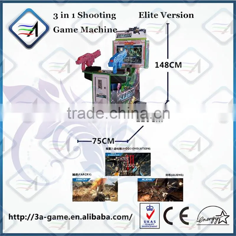 Indoor Unltra Fire Power 3 in 1 Simulator Gun Shooting Game Console Arcade Kits
