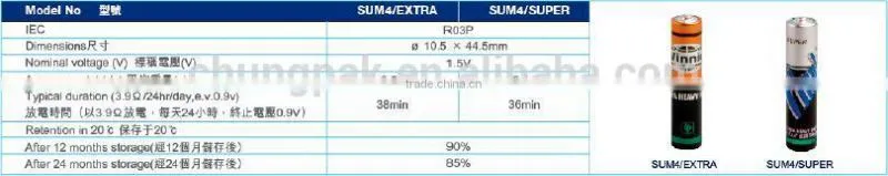 0% Lead Zinc Chloride Battery(Super)