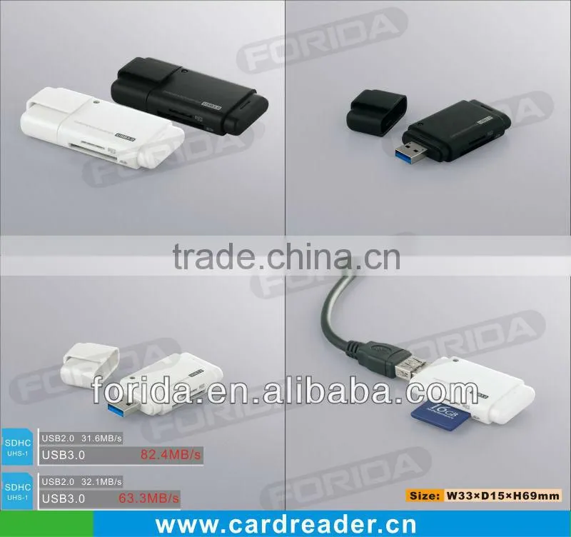 new private mould White all in 1 external usb 3.0 card reader