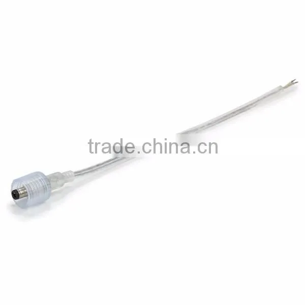 5.5*2.1mm Female & Male Transparent Waterproof DC Power Connector Wire Cable Cord For LED Strip