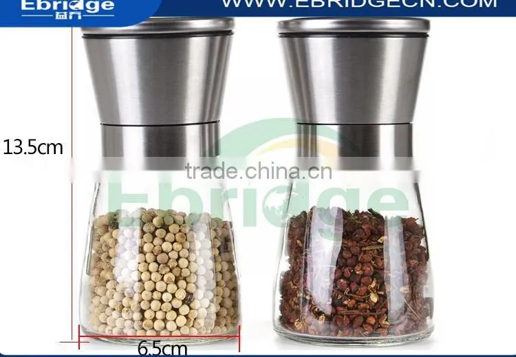 chilli pepper grinder, salt & pepper mill set, cooking use grinder