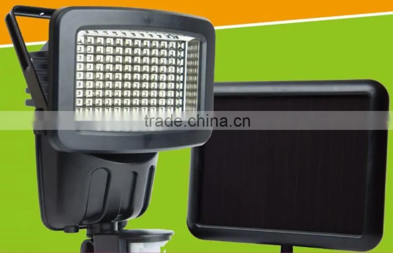 120 led solar powered motion sensor security light
