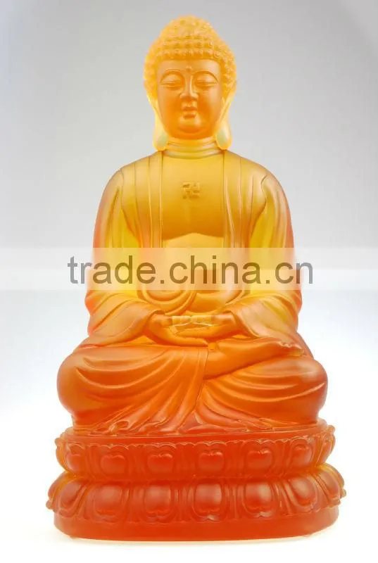 Factory Wholesale Crystal/ Western Transparent Jade Buddha Statue