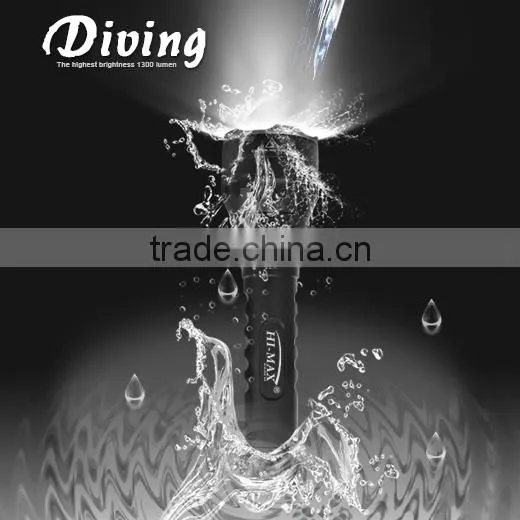 Hi-max xm-l u2 magnetic switch scuba diving flashlights