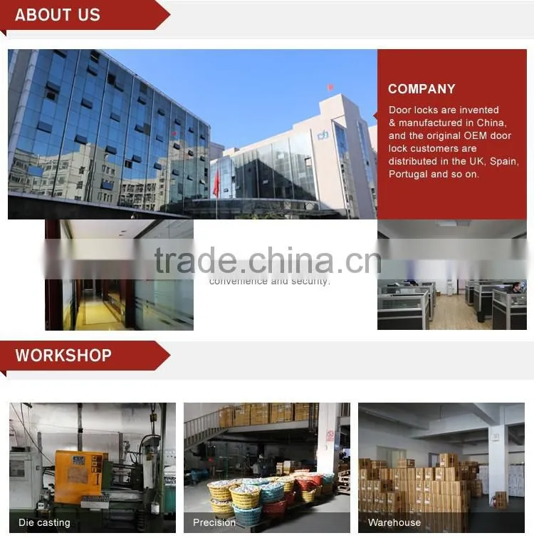 Door lock in guangzhou new style handle lock plate door lock