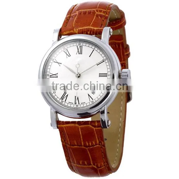 2015 yangbin luxury leather watch roman numerals dial