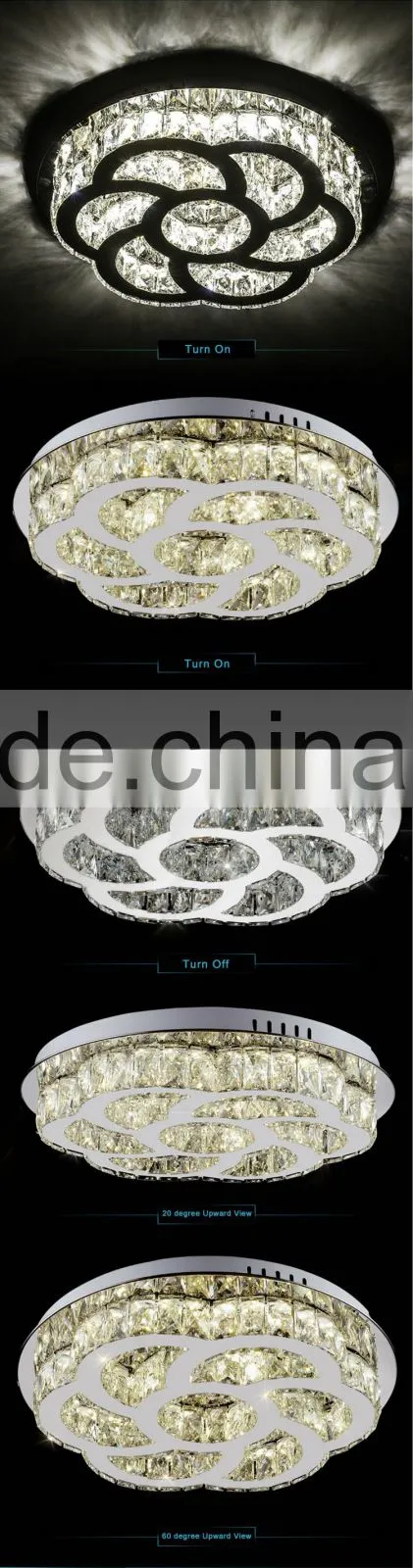 Stainless Steel Wedding Decoration Crystal Chandelier K9 Crystal Chandelier Lighting