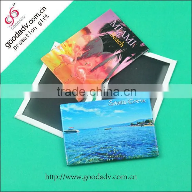 China factory directly supply iron metal country souvenir custom tin fridge magnets
