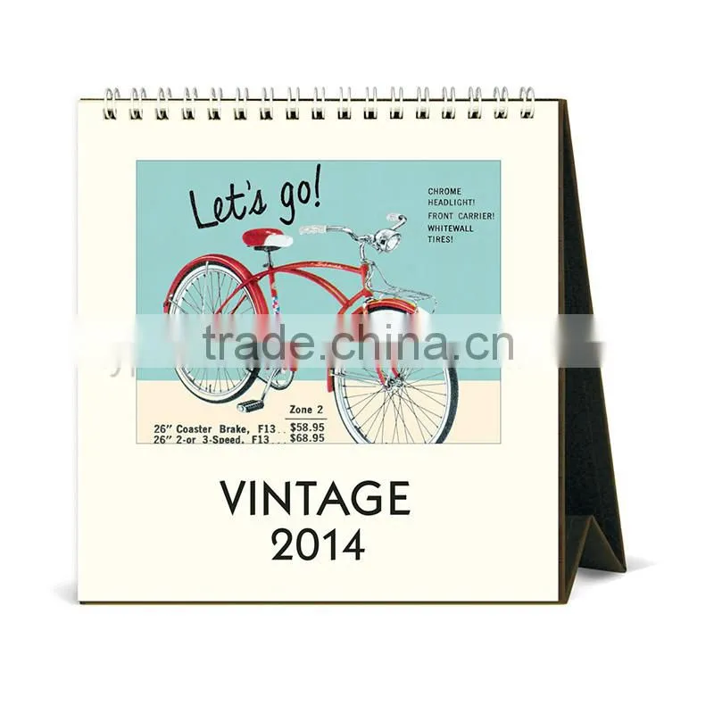 Custom desk 2016 calendar printing logo calendar printing
