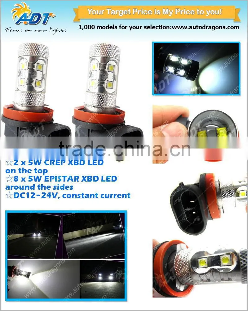 High quality H11 Car Led bulbs 50W Auto Fog Light