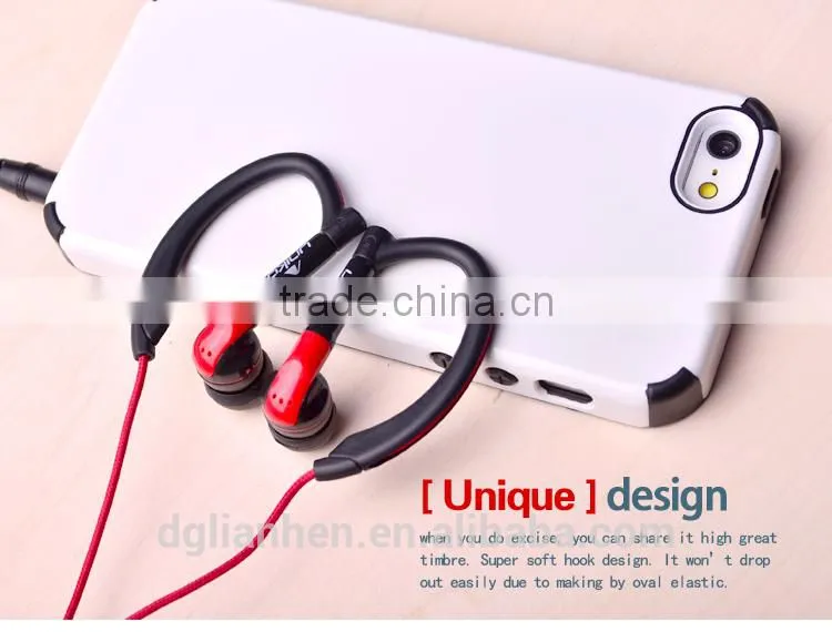 ULDUM sports factory price earhook sport earphone for mp3 mp4 earphone