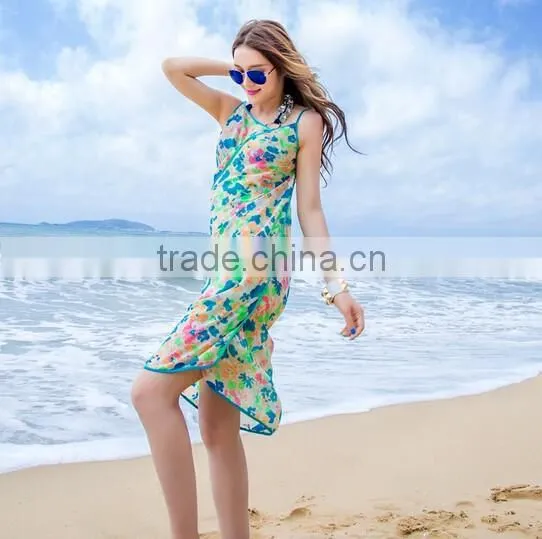 Elegant Chiffon Pareo Beach Sarong Wrap Bikini Scarf