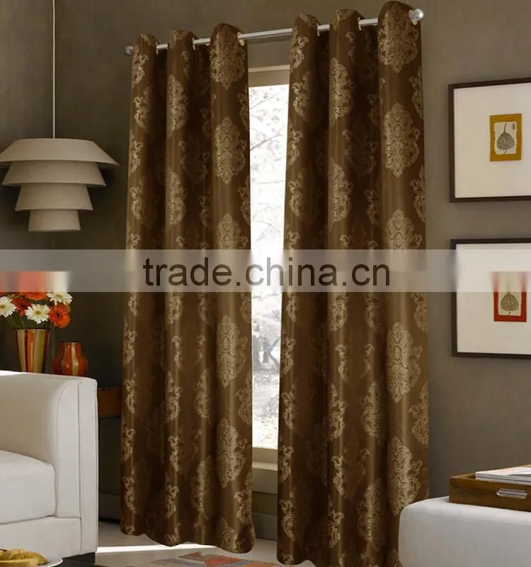NBHS 2 hours replied high-grade jacquard polyester designer ready made curtains