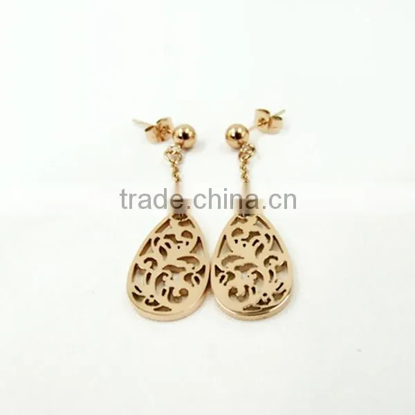 High-end gold ear rings for women,fashion jewelry