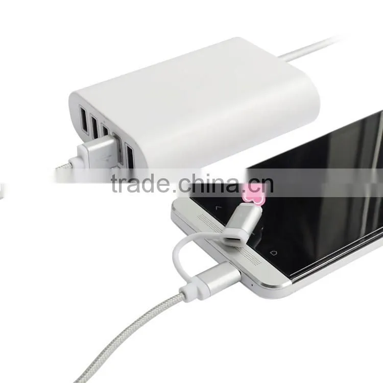 High Quality Aluminum Braided Micro USB Charger MFI Cable Portable USB Charger