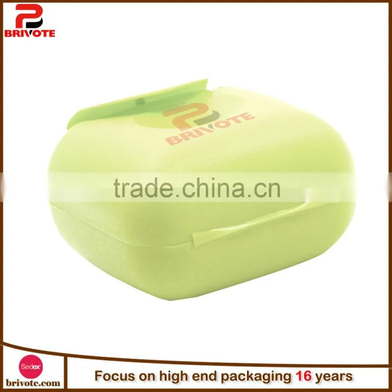 2016 Custom bar soap box round soap box plastic soap box