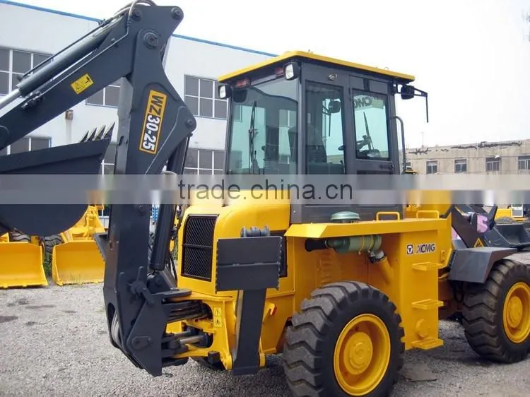 XCMG loader backhoe WZ30-25 3ton 4WD lawn tractor backhoe loader