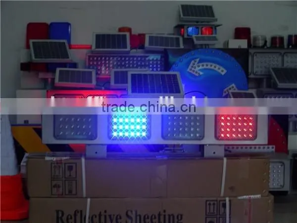 LED traffic warning singal solar battery powered led open signs