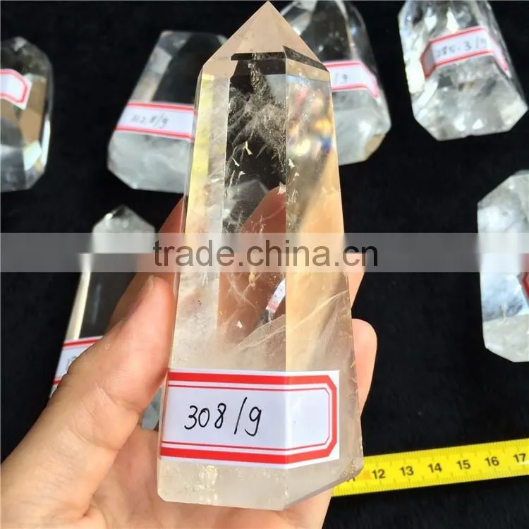 Natural Medium Genuine Clear Quartz Crystal Pillars Point Of Sale