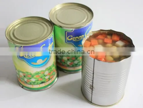 300g,400g,800g,3000g 2016 new crop canned mixed vegetables