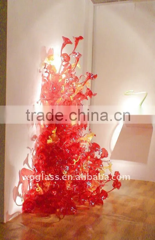 beautiful art glass wall decoration xo-8019 and hand made wall decoration