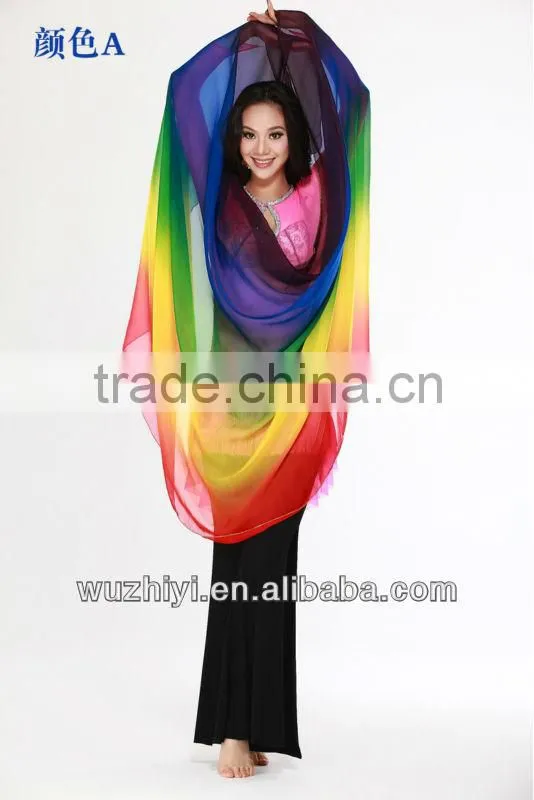 Hot Belly Dancing Veil, New Real Silk Sexy India Belly Dance scarf,Performance Dress Scarf Veil (SJ003)