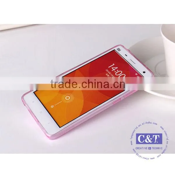 C&T Flexible rubber gel tpu ultra thin cute case for xiaomi mi4