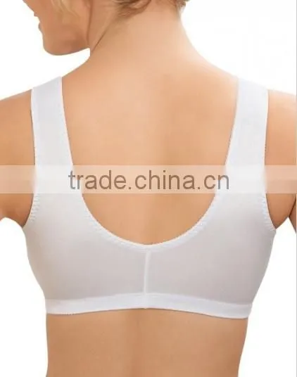 hot sell fancy women underwear front closure nursing bra