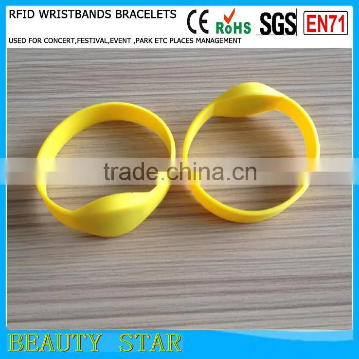 Customized logo RFID woven wristbands ,for event use RFID woven wristbands