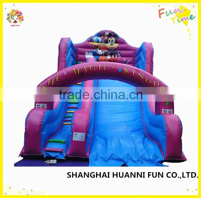 Hot Sale Jungle Inflatable Combo Bouncer long Slide in Amusement park