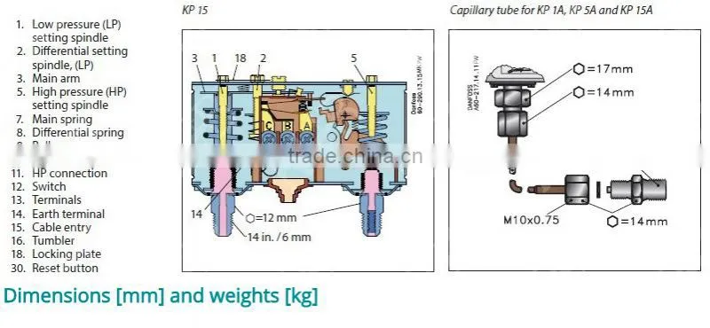 Differential Original Pressure Control KP98(060L-1131)
