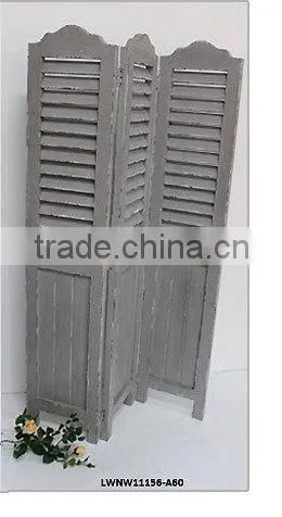 "Paris" Vintage 4 Panel Folding Room Divider Partition