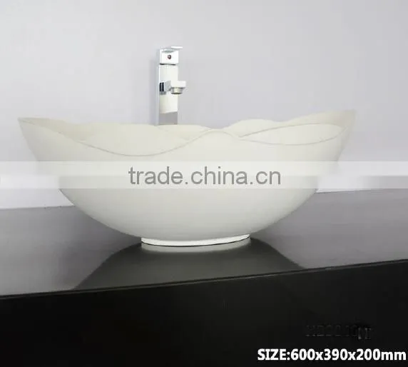 Modern Style Cabinet Wash Basins, Stone Resin bathroom Wash Basin, wall hung wash basin