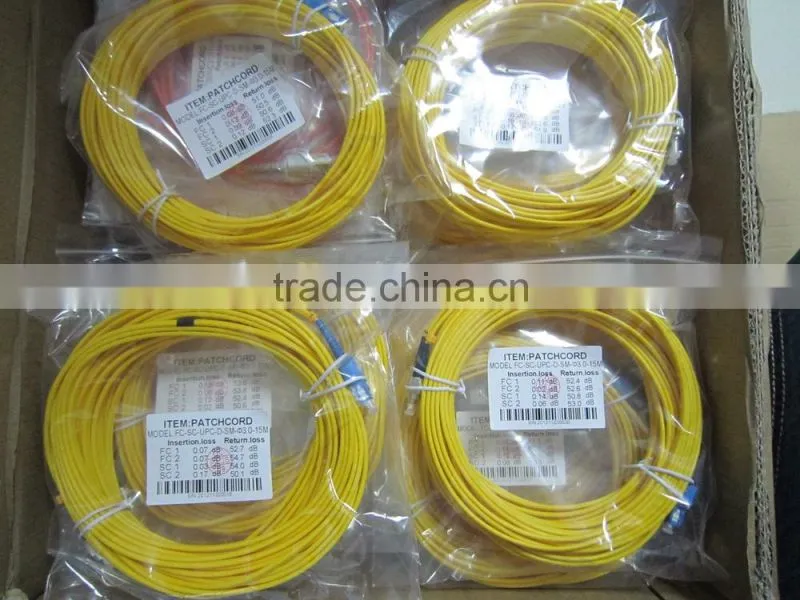 sc/apc singlemode/multimode optical fiber patch cord,sc fiber optic patch cord price per meter