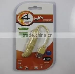 High Speed 4 Port USB 2.0 Multi HUB Splitter Expansion Desktop PC Laptop Adapter